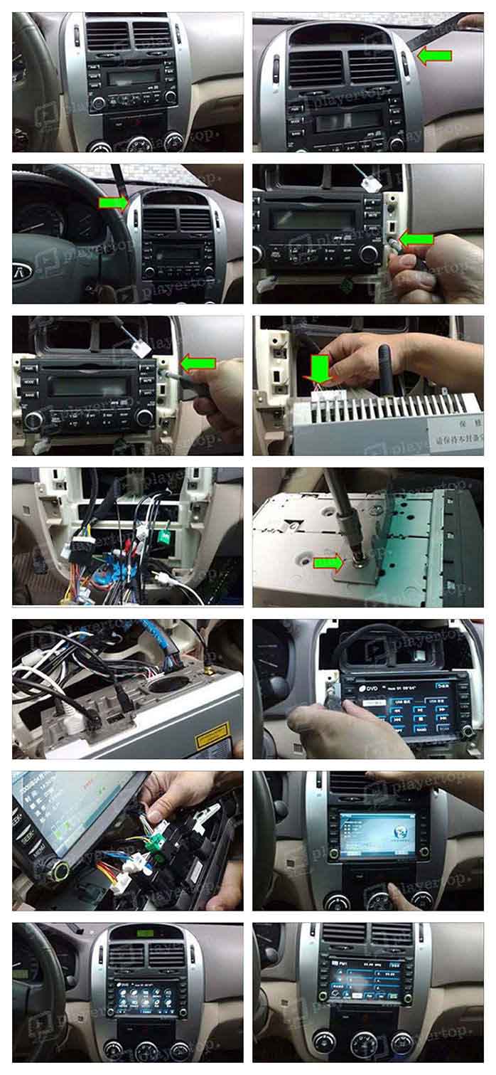 installation autoradio kia sedona